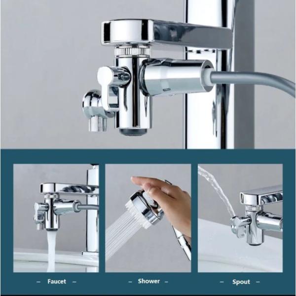 FAUCET EXTENSION WITH SHOWER HEAD