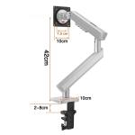NB MONITOR DESK STAND A5 XS  SILVER 17'' to 32''