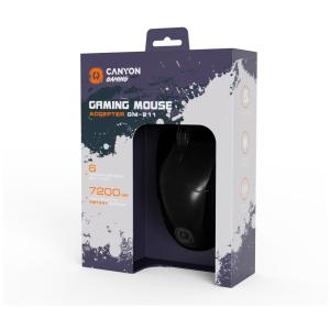 CANYON mouse  Accepter GM-211 RGB 6buttons Wired Black