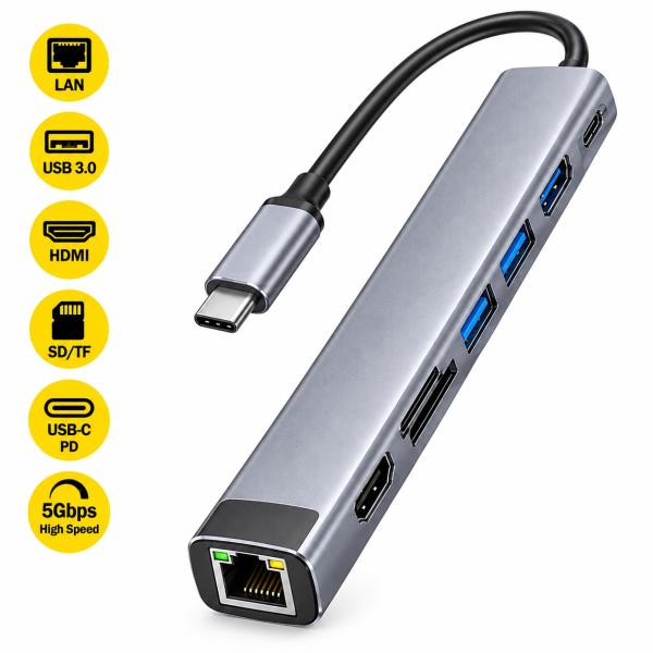 8 IN 1 TYPE -C LAN/HDMI ADAPTER