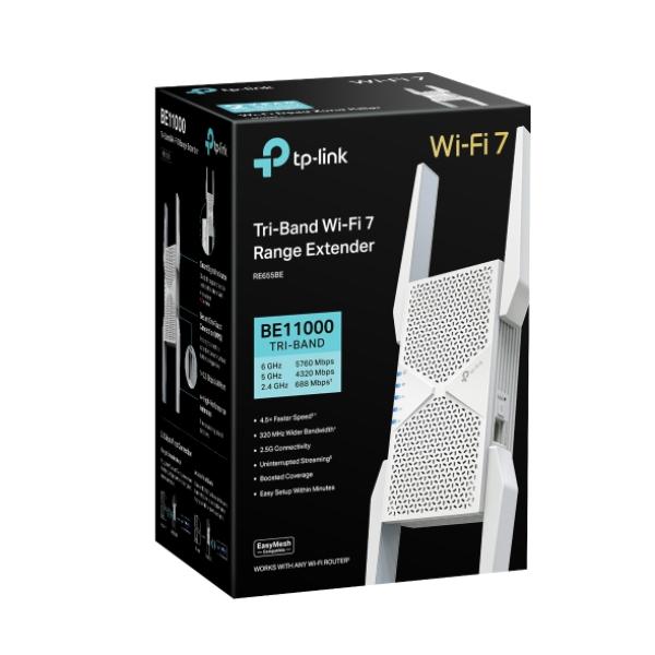 TP-LINK TRI-BAND WIFI 7 RANGE EXTENDER  BE655BE BE11000