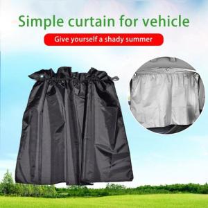 CAR WINDOW CURTAIN SILVER  4PCS