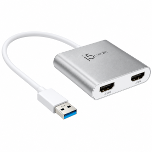 JUA365 J5 USB TO DUAL HDMI MULTI MONITOR ADAPTER
