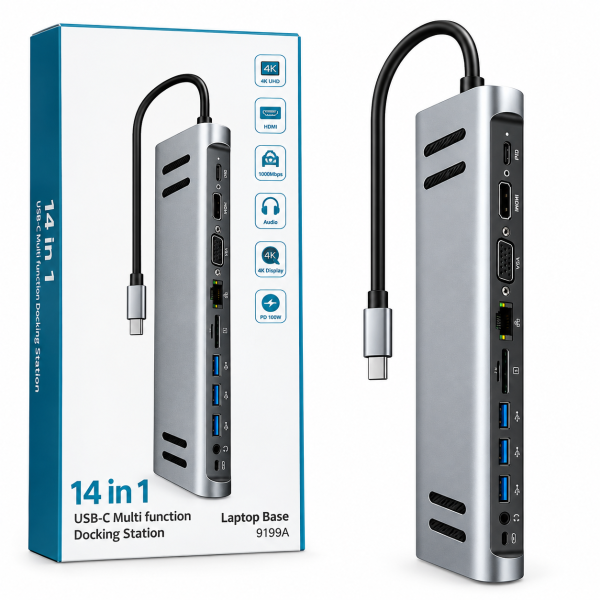 14 IN 1 USB C MULTI FUNCTION DOCKING STATION OT9199