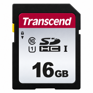 TRANSCEND 16GB SD CARD UHS-I U1 TS16GSDC300S