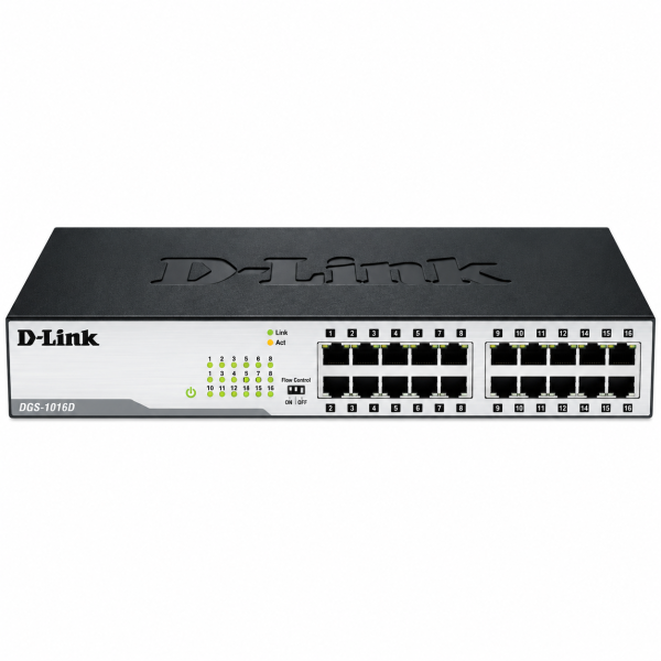 D-LINK 16 PORT GIGABIT SWITCH DGS-1016D