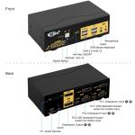 DISPLAY PORT KVM SWITCH 2 PORTS 4K