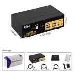 DISPLAY PORT KVM SWITCH 2 PORTS 4K
