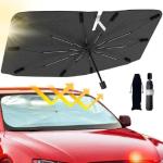 FOLDABLE CAR SUN SHADE UMBRELLA  SILVER S-110 (80X140)