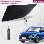 FOLDABLE CAR SUN SHADE UMBRELLA  SILVER S-110 (80X140)