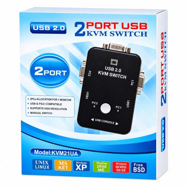 VGA KVME SWITCH 2 PORTS