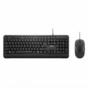 LEVOVO WIRED KEYBOARD WITH MOUSE 160 USB (3697)