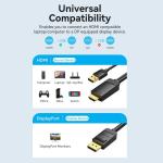Vention HDMI-A Male to DP Male HD Cable 2M Black