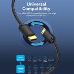 Vention HDMI-C Male to HDMI-A Male 4K HD Cable 2M Black