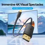 Vention USB-C to DP 4K HD Cable 2M Black