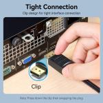 Vention Cotton Braided 4K DP Male to HDMI-A Male HD Cable 1M Black