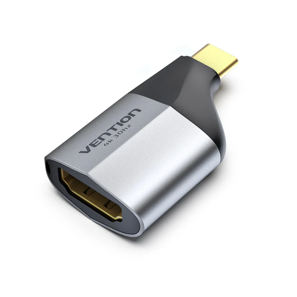 Vention Type-C to HDMI Adapter Gray Aluminum Alloy Type