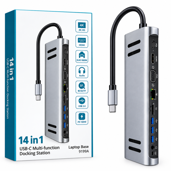 14 IN 1 USB C MULTI FUNCTION DOCKING STATION OT9199