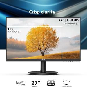 PHILIPS LED 27" IPS FULL HD HDMI+VGA