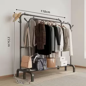 DOUBLE  POLE CLOTH RACK