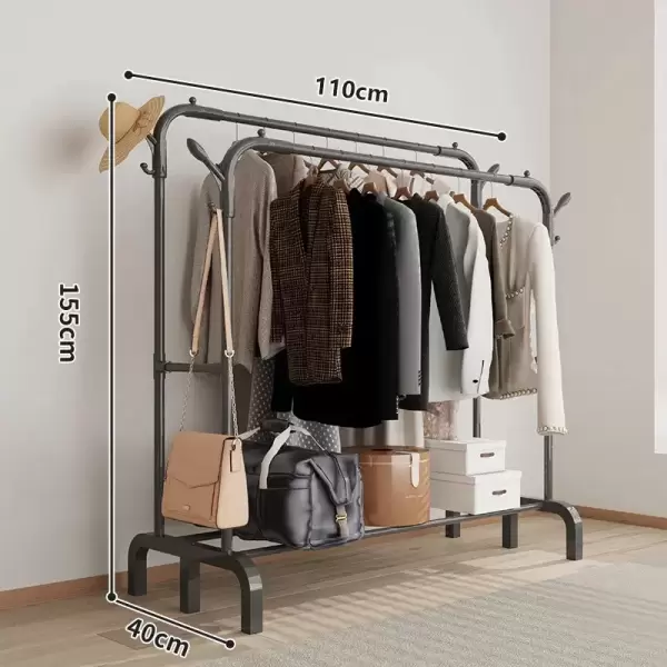 DOUBLE  POLE CLOTH RACK