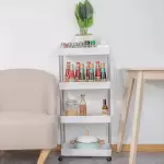 4 TIER SLIM RACK WITH WHEEL
