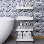 4 TIER SLIM RACK WITH WHEEL