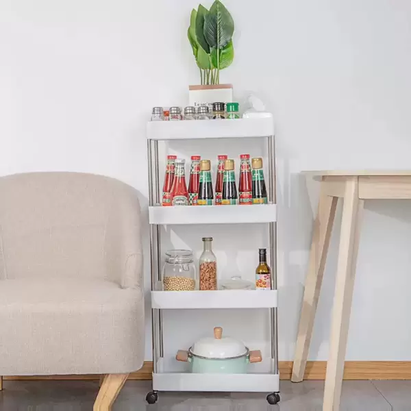 4 TIER SLIM RACK WITH WHEEL