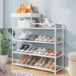 5 TIER SHOES STORAGE RACK WHITE