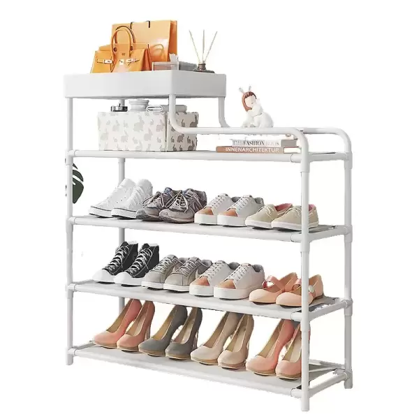 5 TIER SHOES STORAGE RACK WHITE