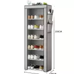 10 TIER SHOES STORAGE CABINET GREY
