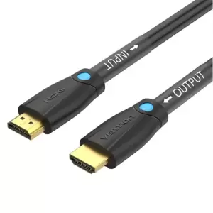 Vention Cotton Braided 4K HDMI Male to Male Cable 10M Black Zinc Alloy Type