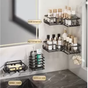 BATHROOM CORNER SHOWER RACK 4pcs set