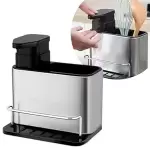 STEEL SOAP DISPENSERKITCHEN SINK ORGANIZER