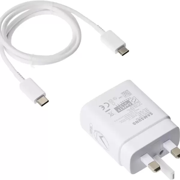 Samsung 25W PD Adapter with USB-C to USB-C Cable (3A) 1M