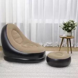 INFLATABLE SOFA WITH FOOT STOOL