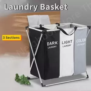 FOLDABLE LAUNDRY BASKET3 BAG