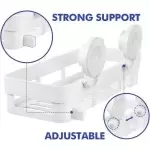 BATHLUX BATHROOM  SQUARE BATHROOM SHOWER SHELF ORGANIZER