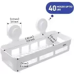 BATHLUX BATHROOM  SQUARE BATHROOM SHOWER SHELF ORGANIZER