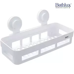BATHLUX BATHROOM  SQUARE BATHROOM SHOWER SHELF ORGANIZER