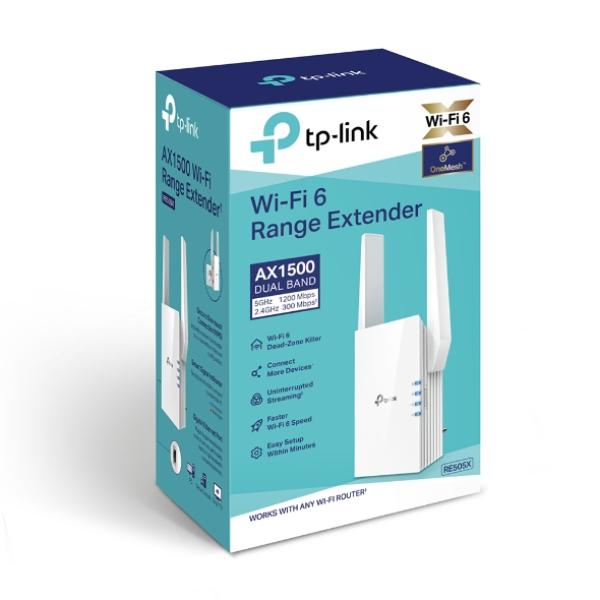 TP-LINK WIFI RANGE EXTENDER AX1500 (RE505X)