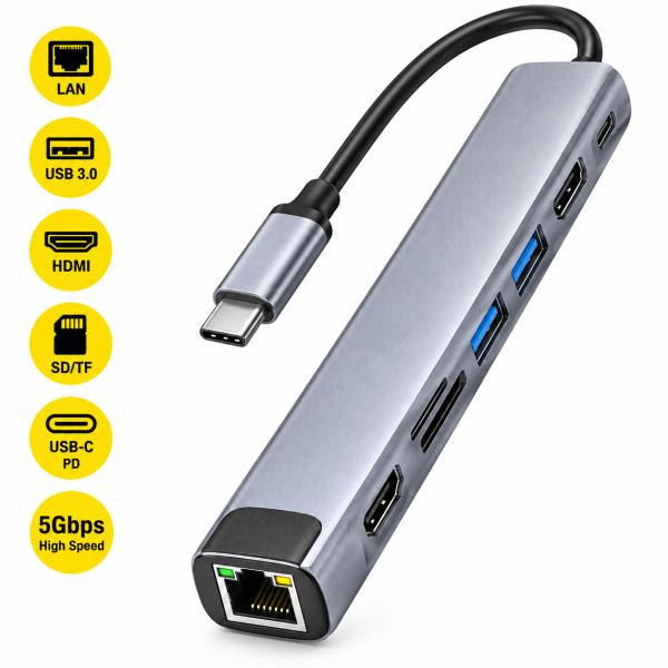 8 IN 1 TYPE -C LAN/HDMI ADAPTER
