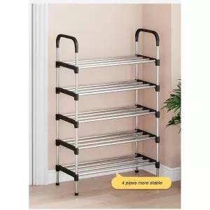 5 TIER STEEL SHOE RACK WITH HANDLE