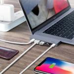 WIWU USB TYPE C 7 IN 1 HUB GREY T08