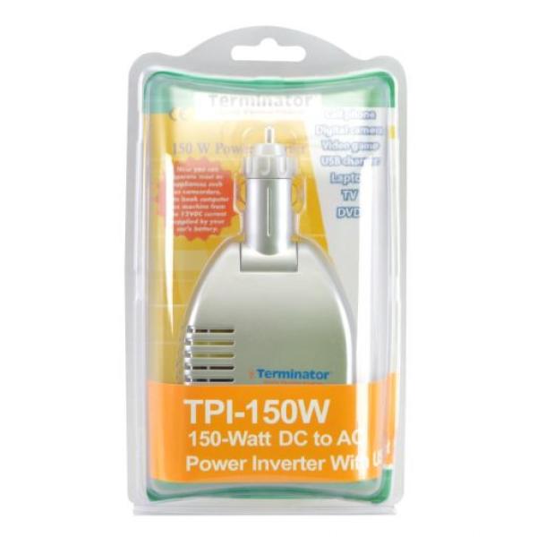 TERMINATOR POWER INVERTER 12V-DC TO 240V-AC TPI150W