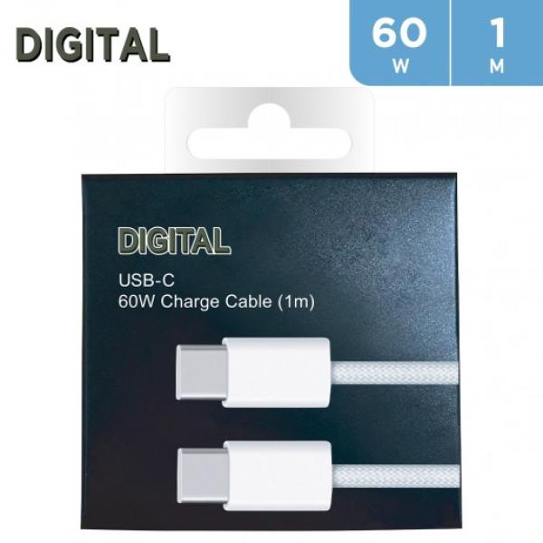 USB-C CHARGE CABLE (1M) 60W DP-60C