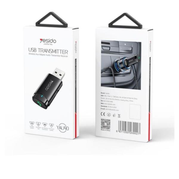 YESIDO BLUETOOTH TO 3.5MM AUX ADAPTER YAU40