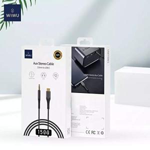 WIWU AUX STEREO CABLE 3.5MM TO USB-C  YP03 BLACK