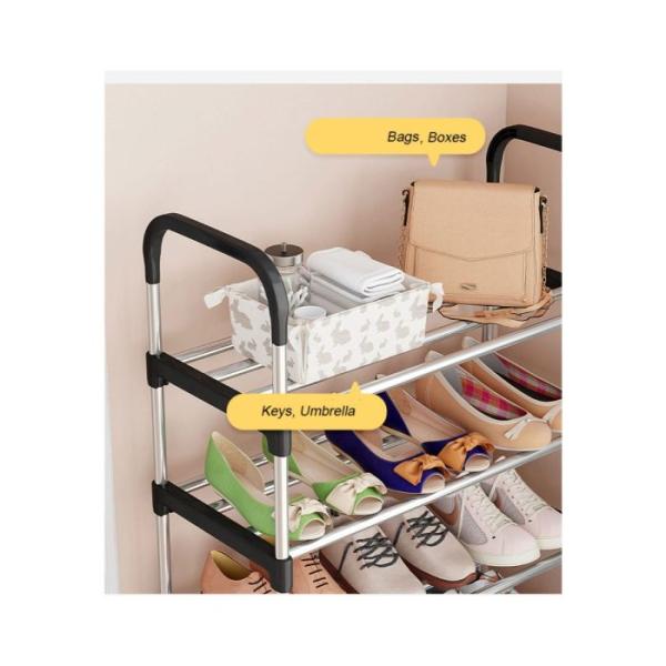 4 TIER STEEL SHOE RACK