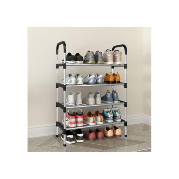 4 TIER STEEL SHOE RACK